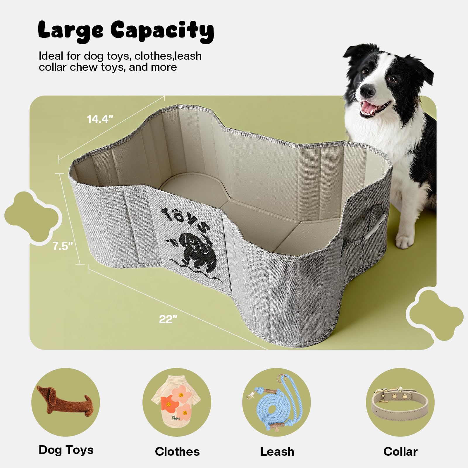 GreenPetopia PU-handles on the basket allow easy carrying from room to room.