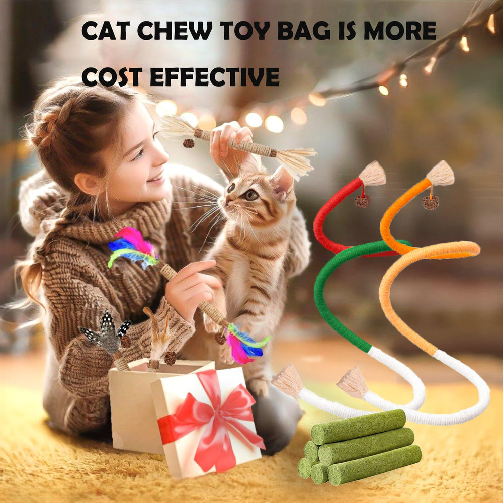 Grembeb dental-care cat toys set, promotes engaging self-play