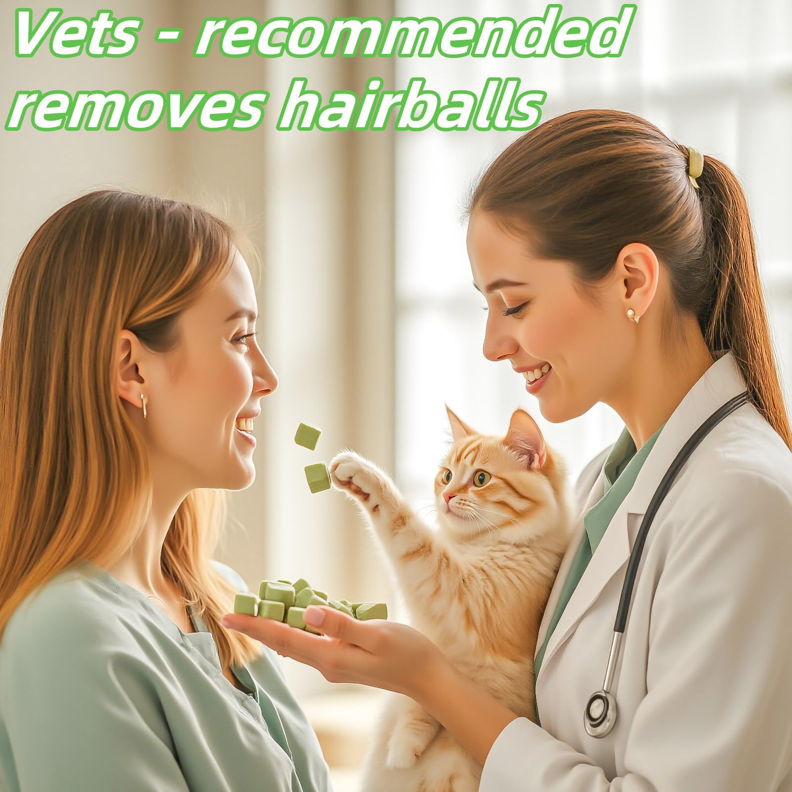 GREMBEB indoor kitty dental snack postures a tasty aid for breath and plaque removal