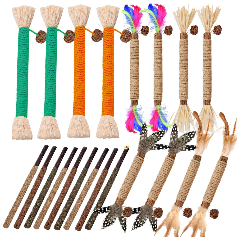 GREMBEB silvervine sticks 21-pack for stimulating play and natural chewing