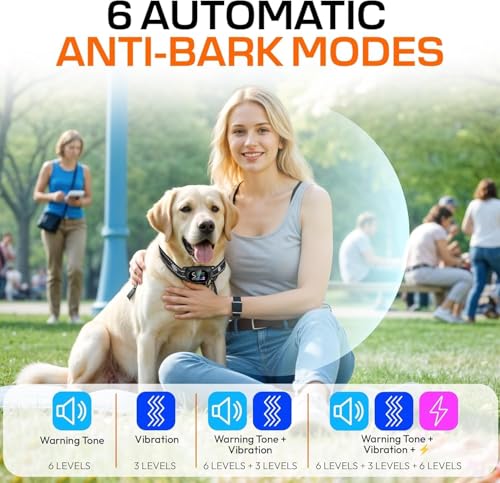 GRENDS 2in1 Bark Collar modes for flexible training options.