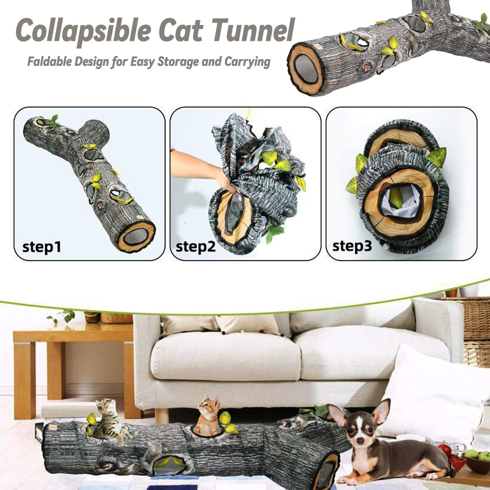 GRETMIX Cat Tunnel indoor-play-area creates room for chase and exploration.