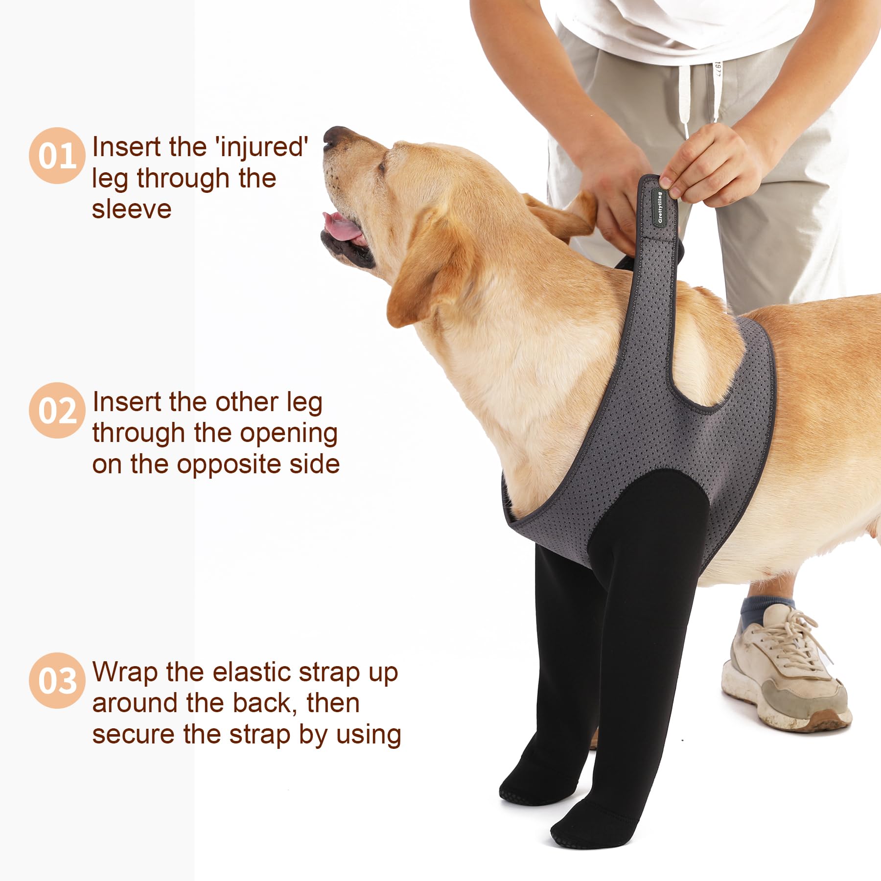 Grettytling dog socks feature adjustable straps for comfort