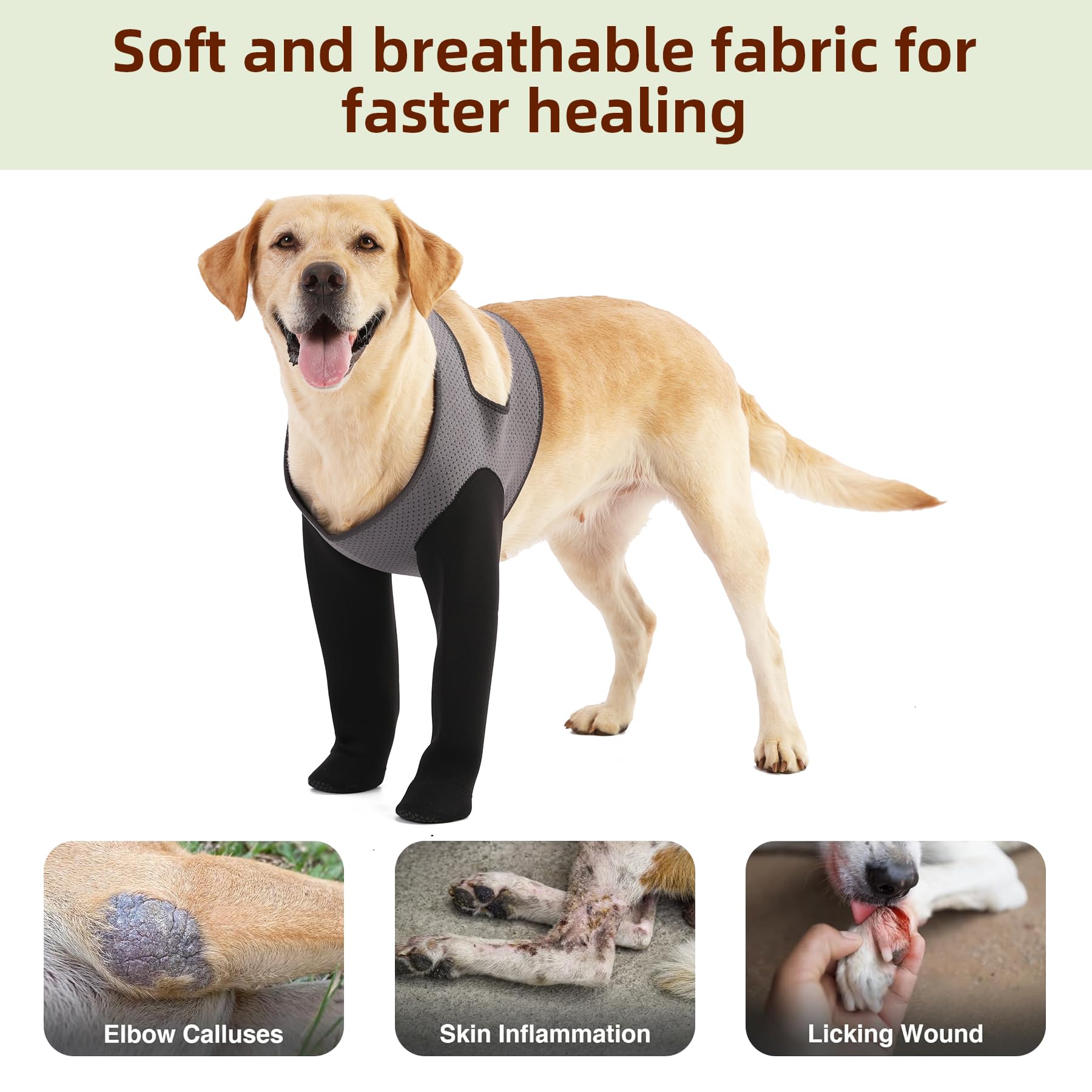 Grettytling dog socks secure fit with stay-on design