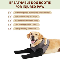Grettytling dog socks in ultra-soft fabric for gentle wear and chew resistance.