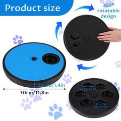 Grevosea dog nail scratch board rotatable feature enables interactive nail care and play.