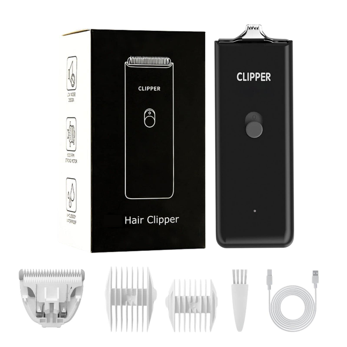 Grimgrow clipper with detachable blades for easy cleaning and safe trimming.