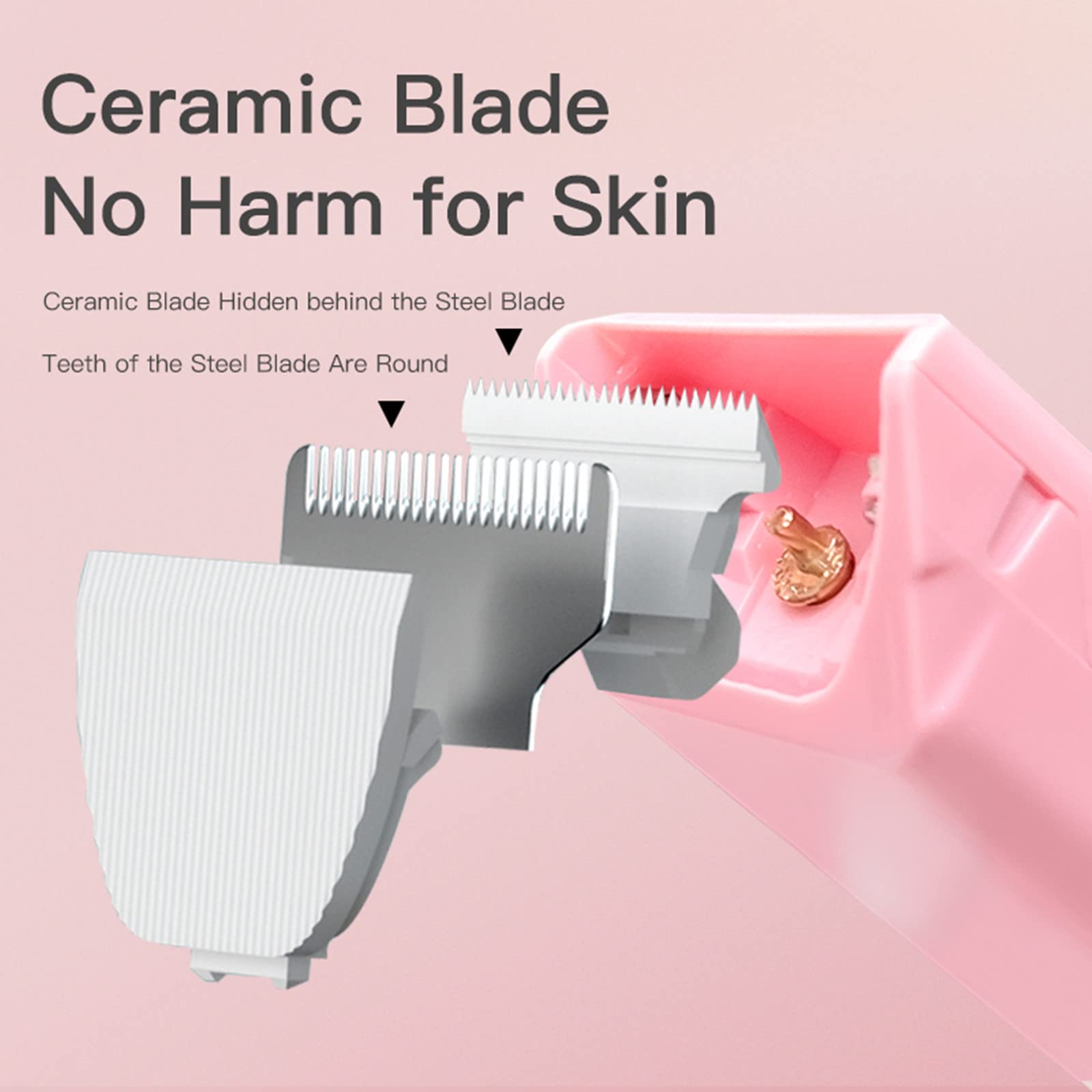 Grimgrow detachable blades arranged for easy cleaning and fast setup.