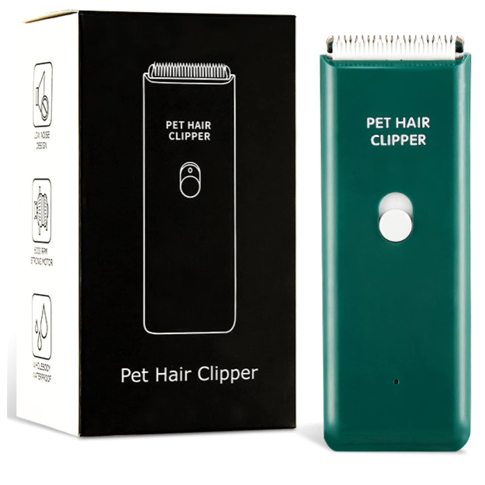 Grimgrow dog-cat clipper closeup with detachable ceramic blades for safe, smooth trimming