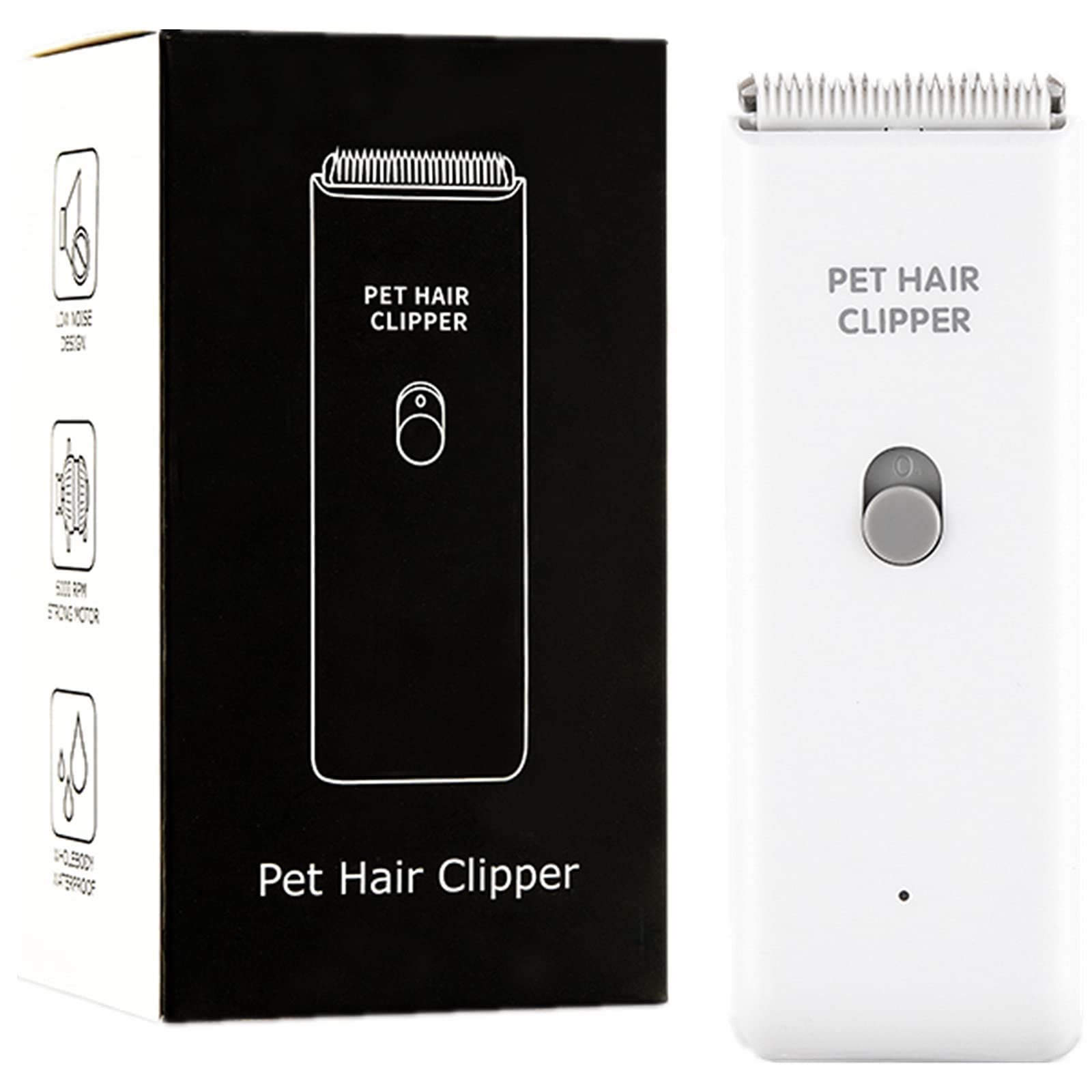 Grimgrow clipper with detachable ceramic blades for easy cleaning and smooth trimming.