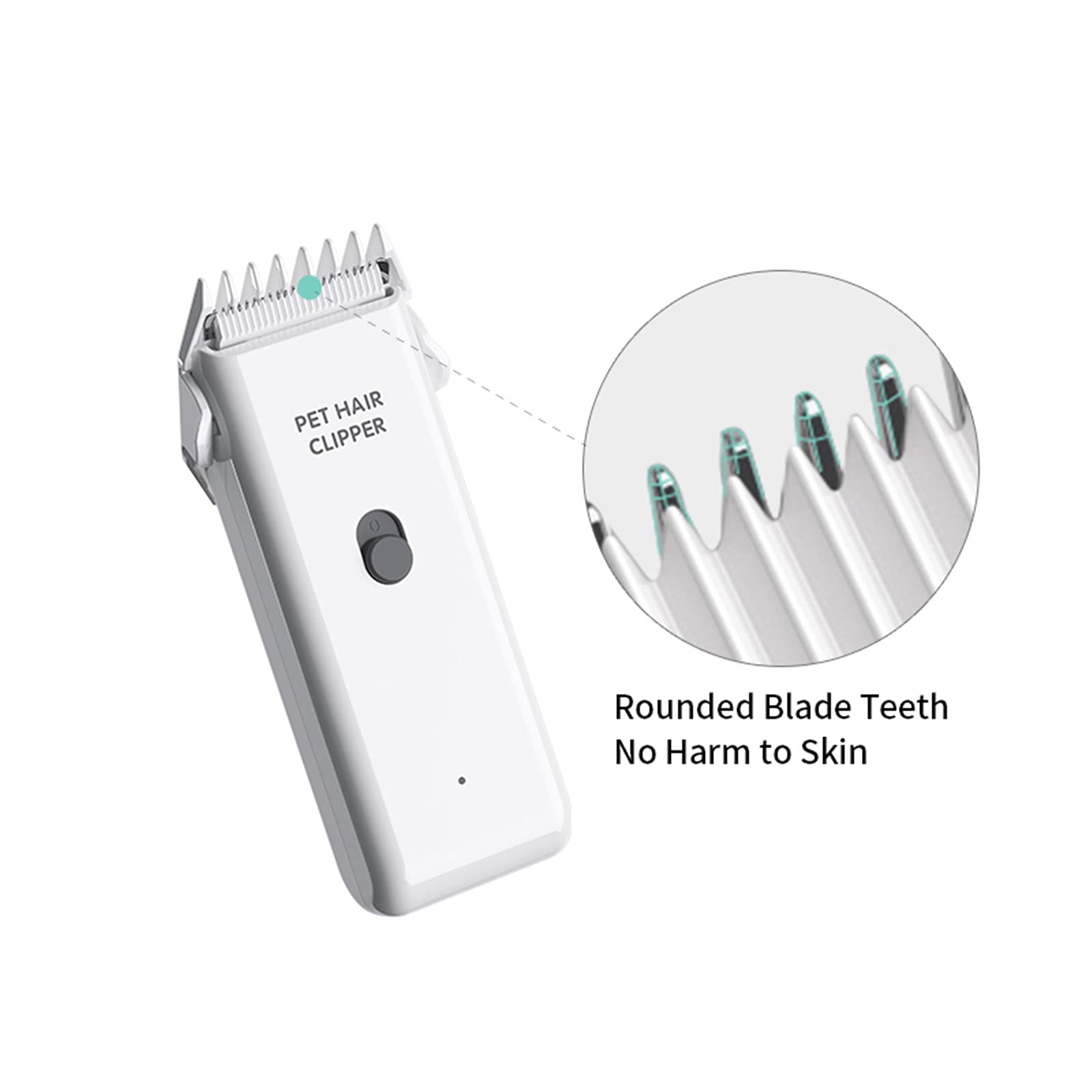 Grimgrow clipper handy for feet, belly, face, legs and around ears.
