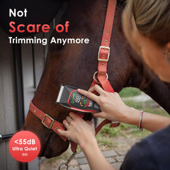 Grimgrow horse clipper dual-speed settings adapt to coat thickness.