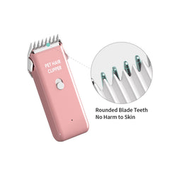 Grimgrow USB rechargeable pet clipper enables cordless grooming anywhere.