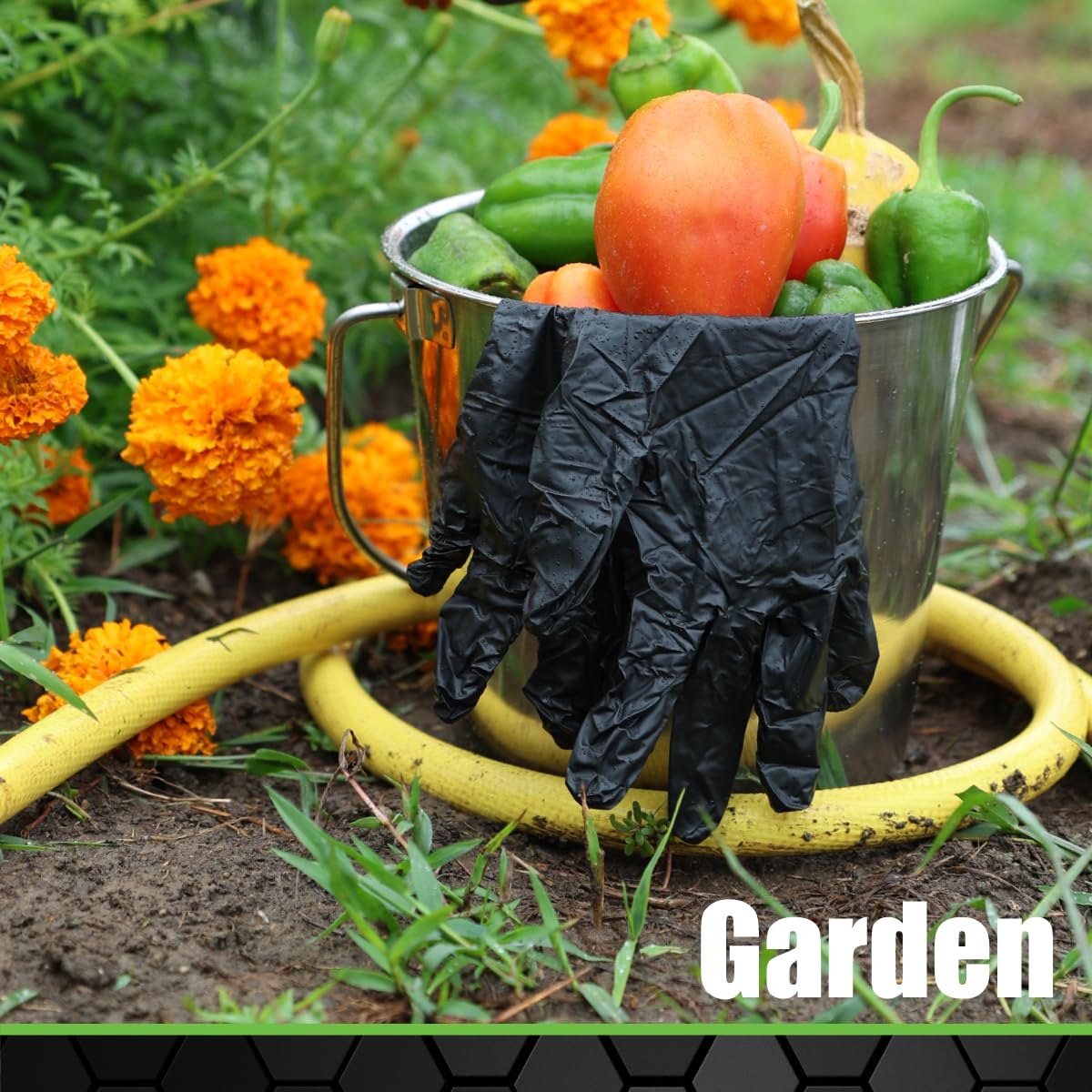 GRIP stainless steel bucket seamless one-piece handle emphasizes comfortable, reliable carrying during tasks.
