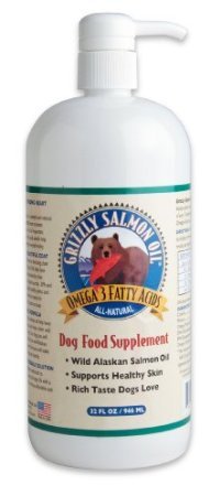 Grizzly Salmon Oil 32oz with air-tight pump enables precise dosing for everyday use.