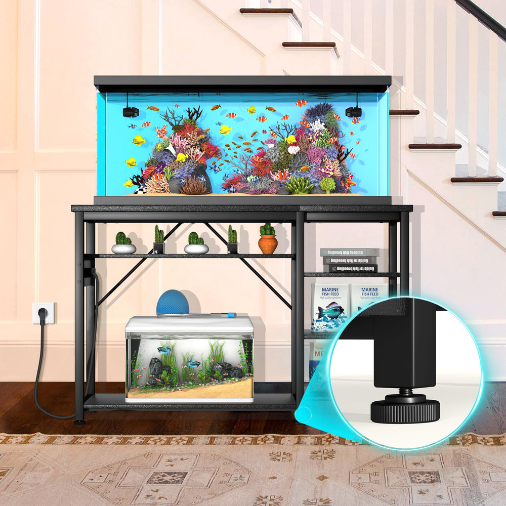 GRLEAF aquarium stand floor pads image shows floor protection and slip-resistance.