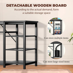 GRLEAF stand with built-in outlets keeps cords tidy and powered safely
