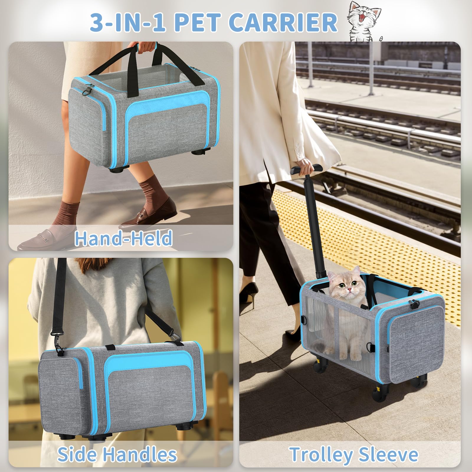 Grolomge ventilation mesh windows keep pet cool with steady airflow.