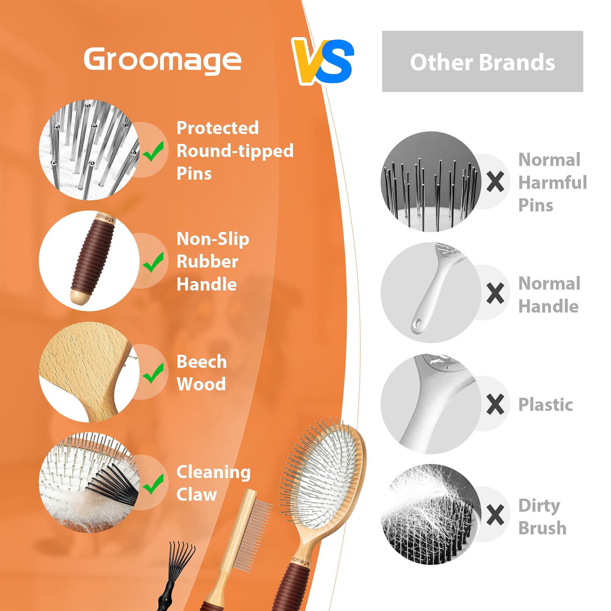 GROOMAGE pet grooming session demonstrates versatile use on dogs and cats
