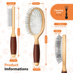 GROOMAGE stainless steel pin closeup shows rounded tips for pet safety