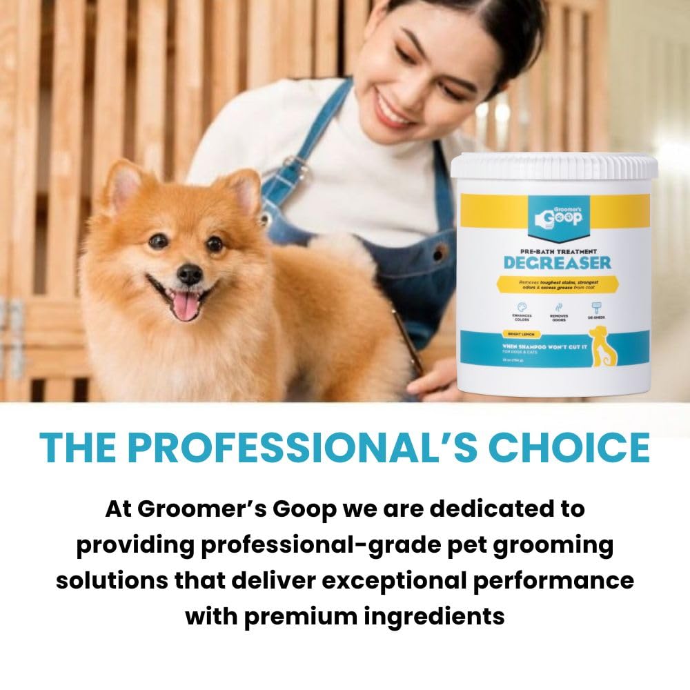 Groomer's GOOP Pre-Bath yields a fluffy finish after cleansing