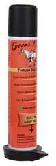 Grooms Hand Thrush Solution bottle for easy hoof care during grooming sessions