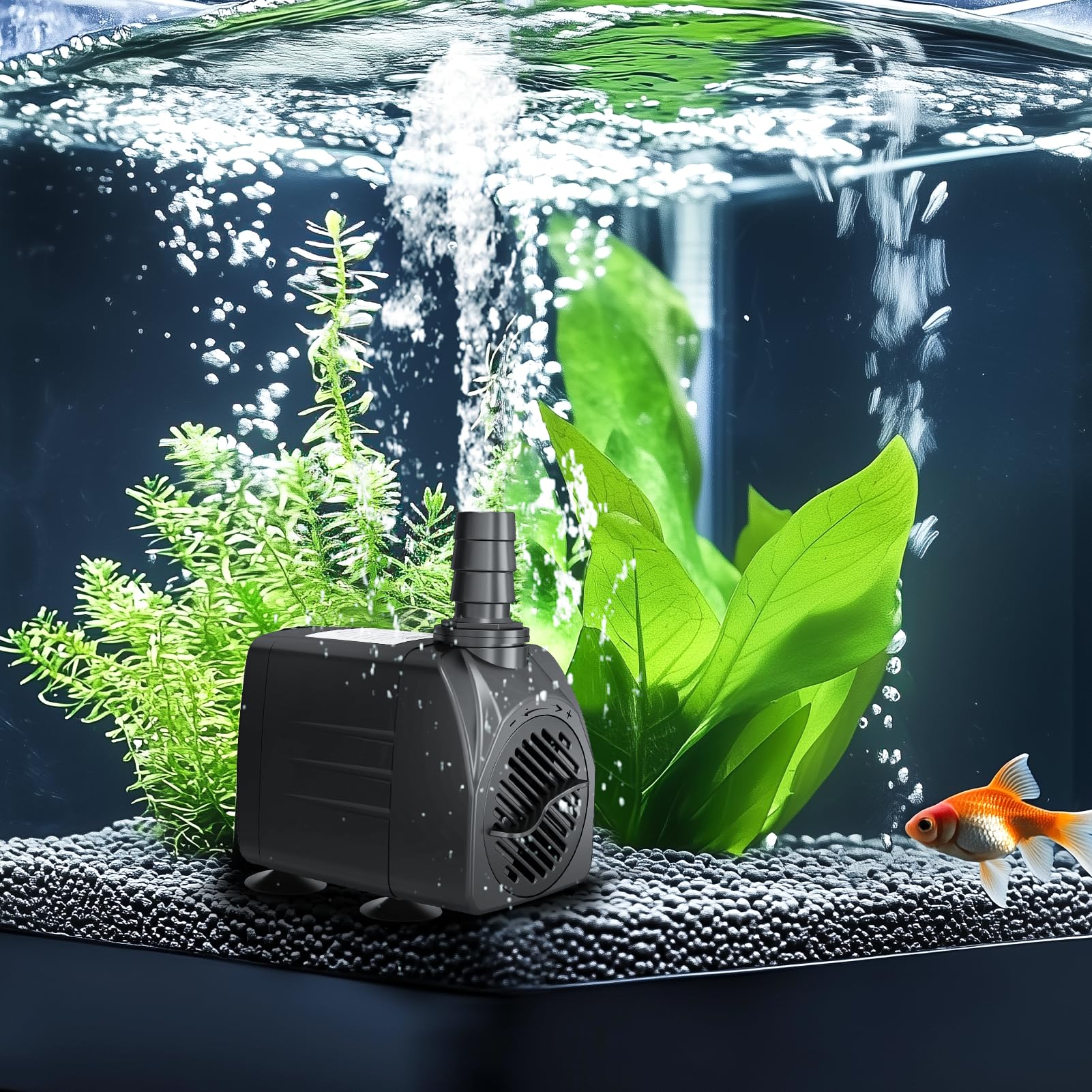 GROWNEER 550GPH hydroponics setup shows versatile use beyond aquariums.