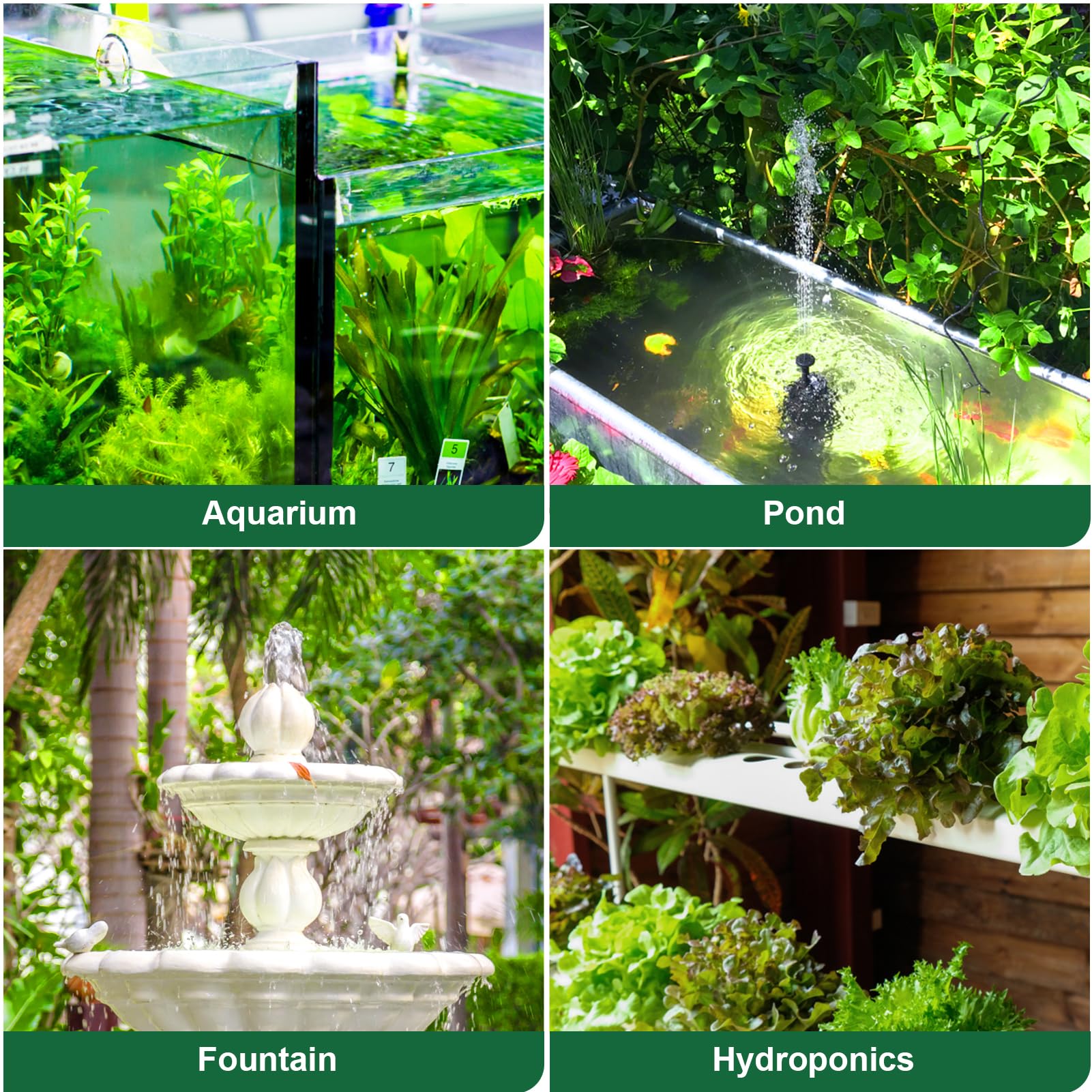 GROWNEER suitable for hydroponics and statuary use with reliable flow