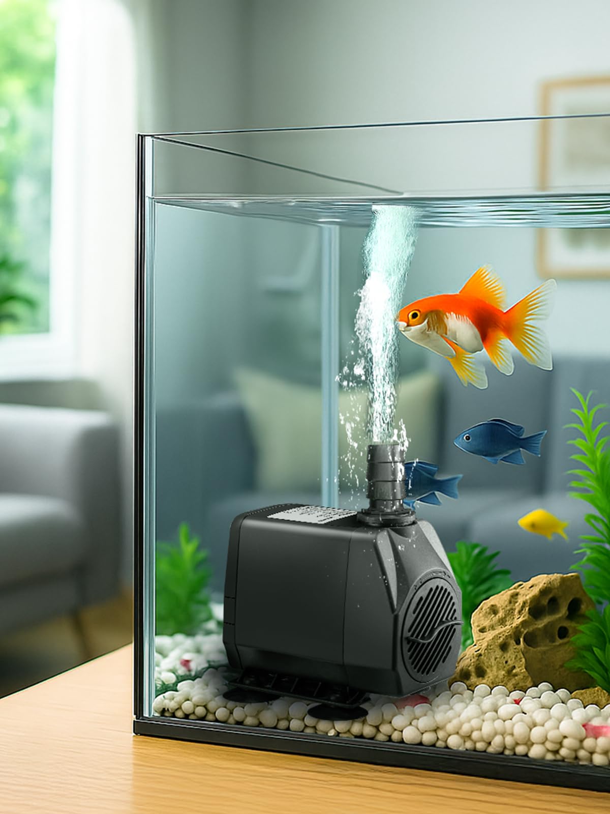 GROWNEER suited for aquariums, fountains, spouts, hydroponics, statuary, and garden projects.