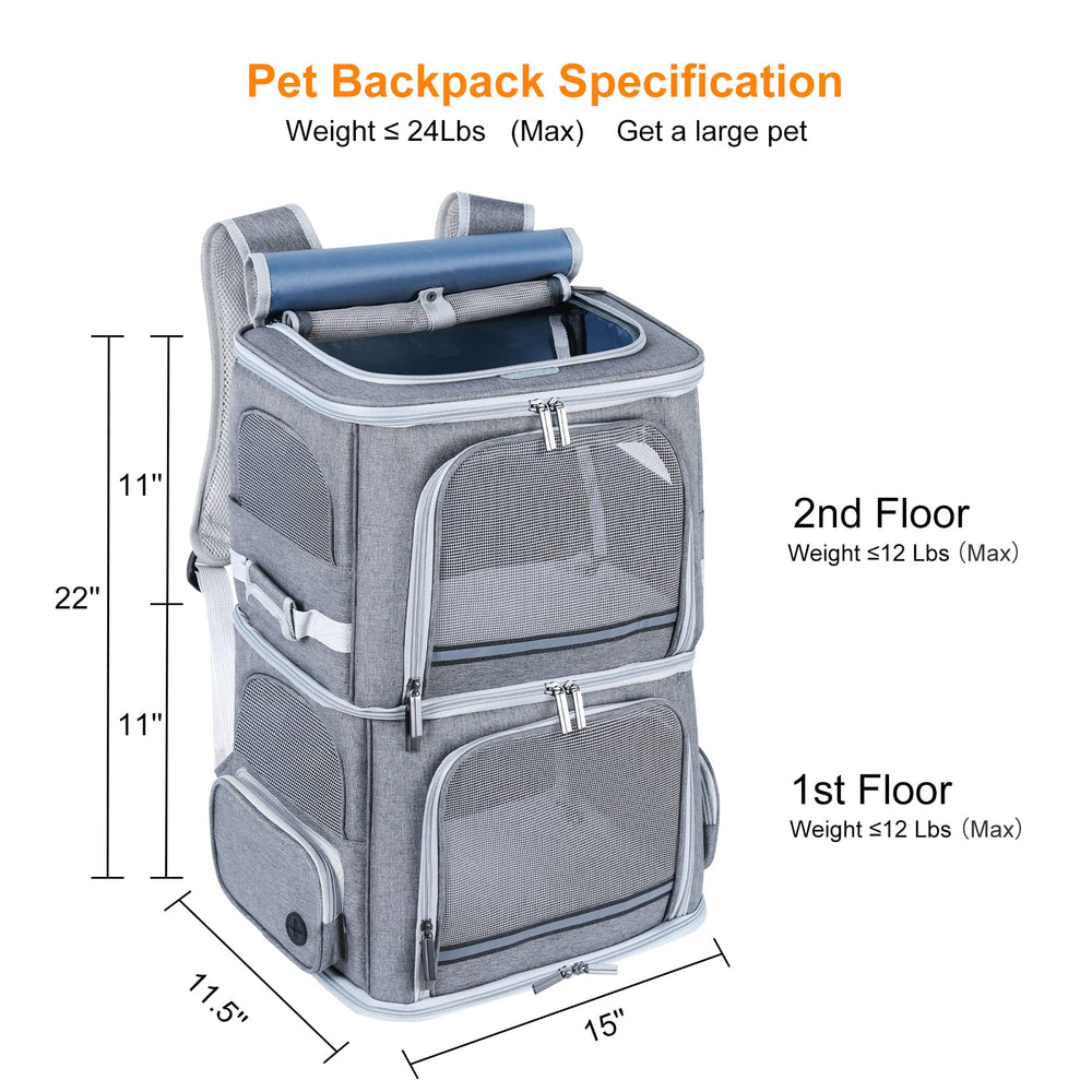Groxkox cat backpack side ventilation provides breathable airflow for comfort during walks.