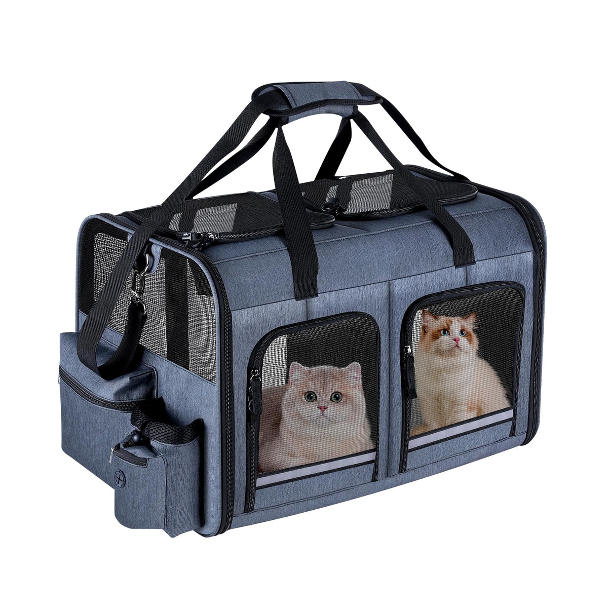 Groxkox cat carrier foldable design for space-saving travel and storage