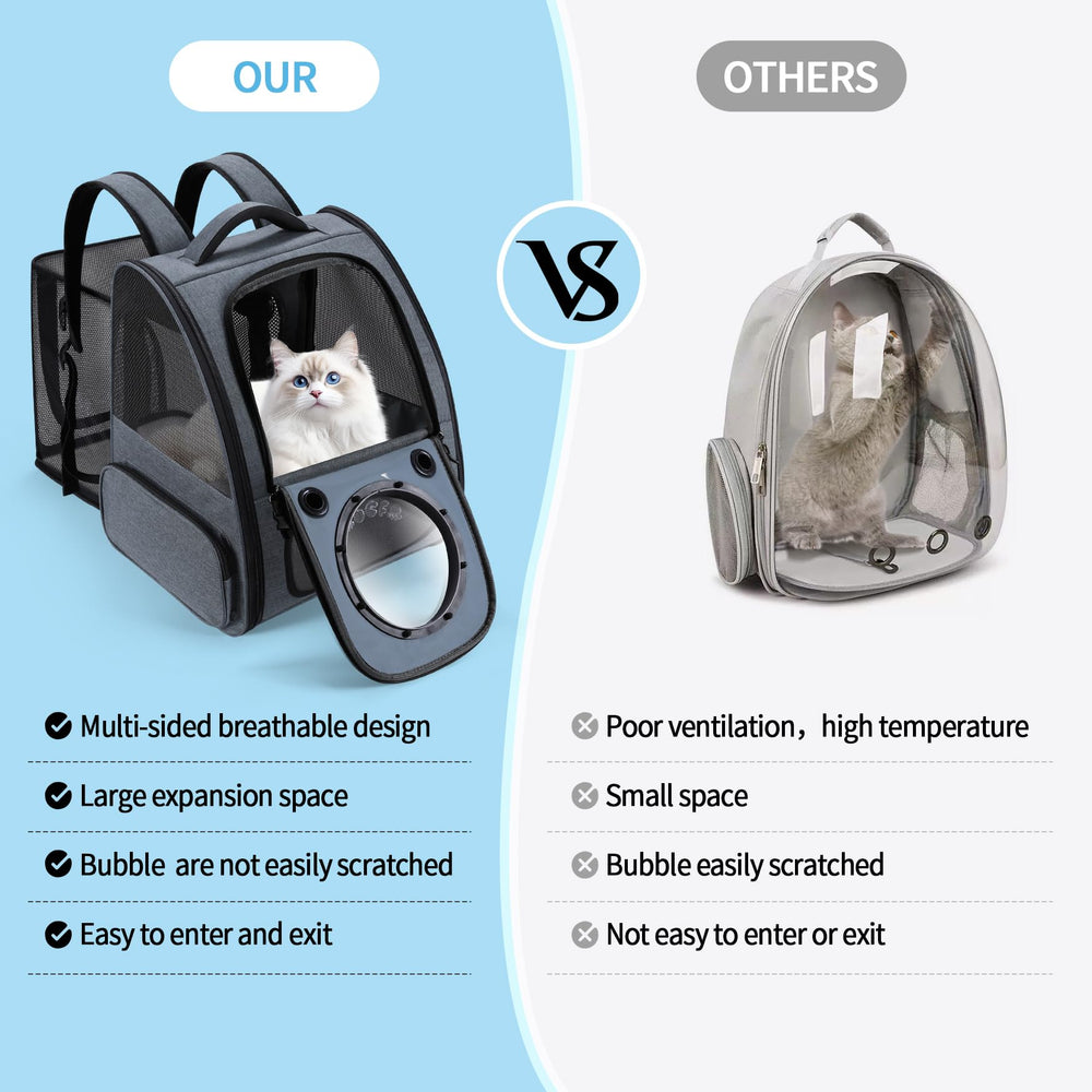 Groxkox durable gray fabric withstands regular travel and pet claws.