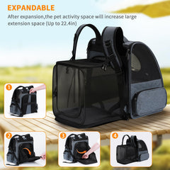 Groxkox ventilation mesh panels provide fresh airflow during transport.