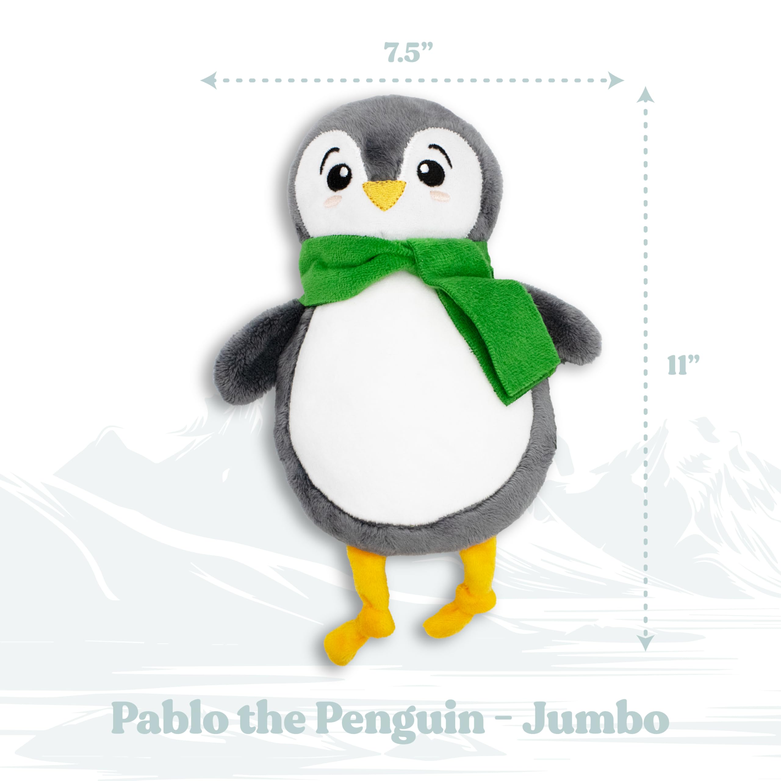 GRRREEN penguin toy machine washable — simplifies post-play cleanup after silly sessions.