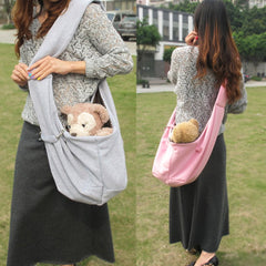 Grtdrm pet sling carrier reversible double-sided design for versatile styling.