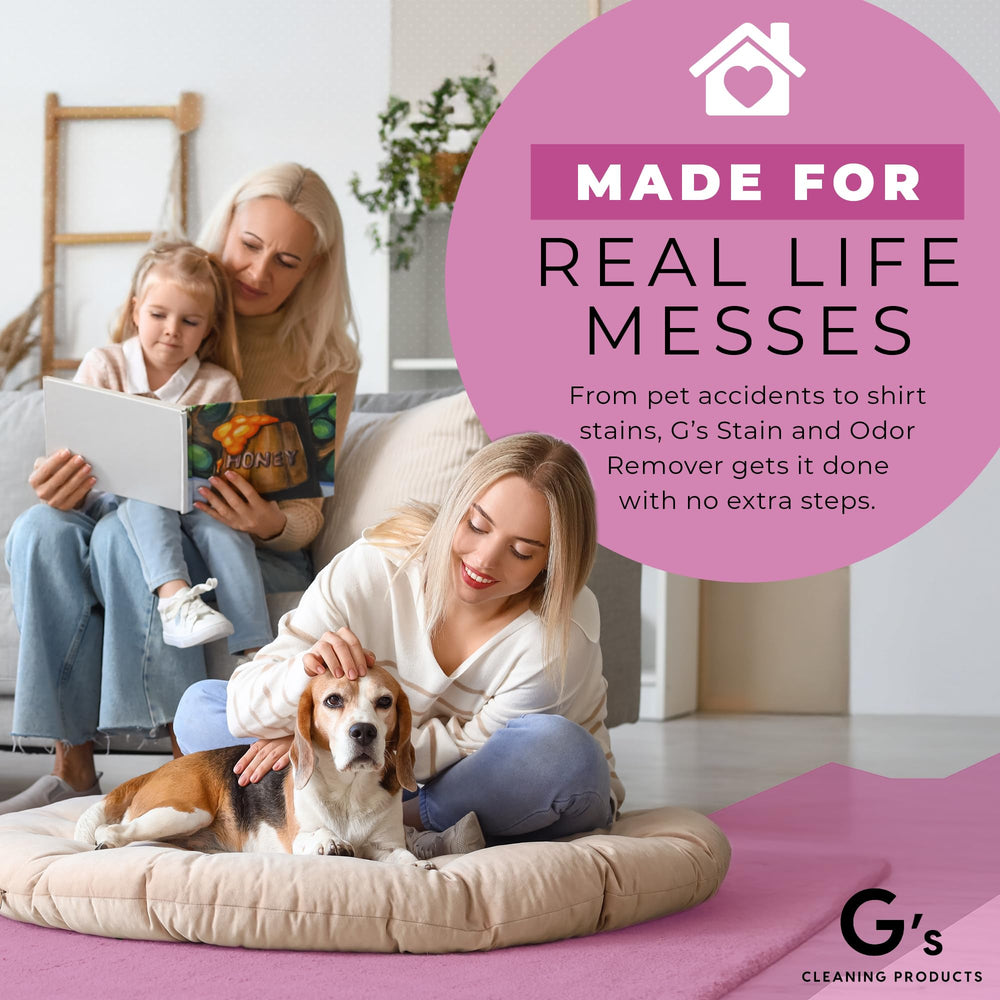 G's Cleaning Carpet cleaner on floor demonstrates versatile application for rugs.