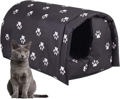 GTDSAOZG cat house outer winter keeps cats warm and sheltered from cold