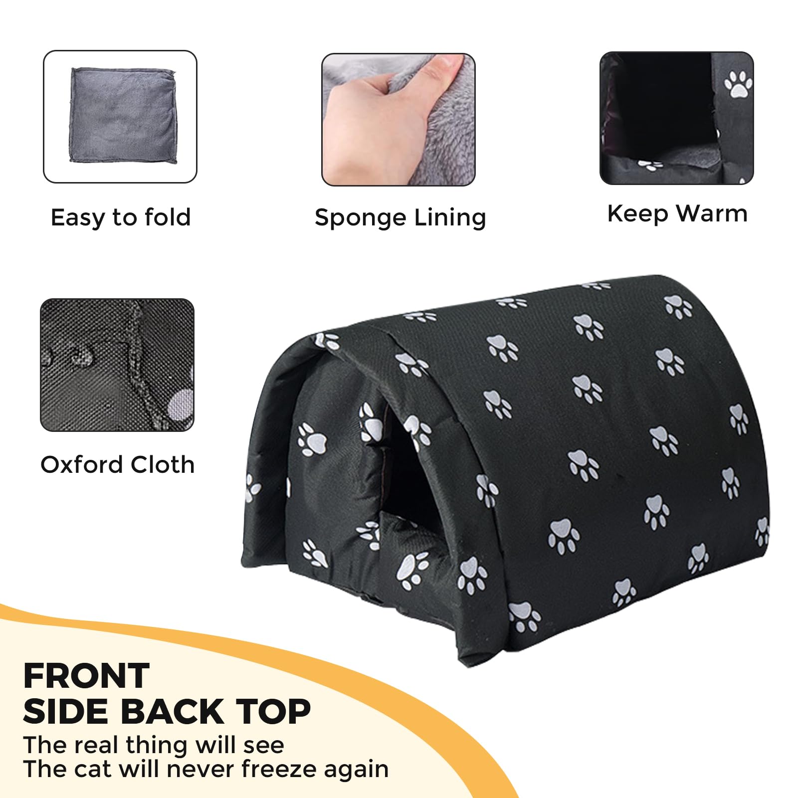 GTDSAOZG cat house wind and rain shield in outdoor use