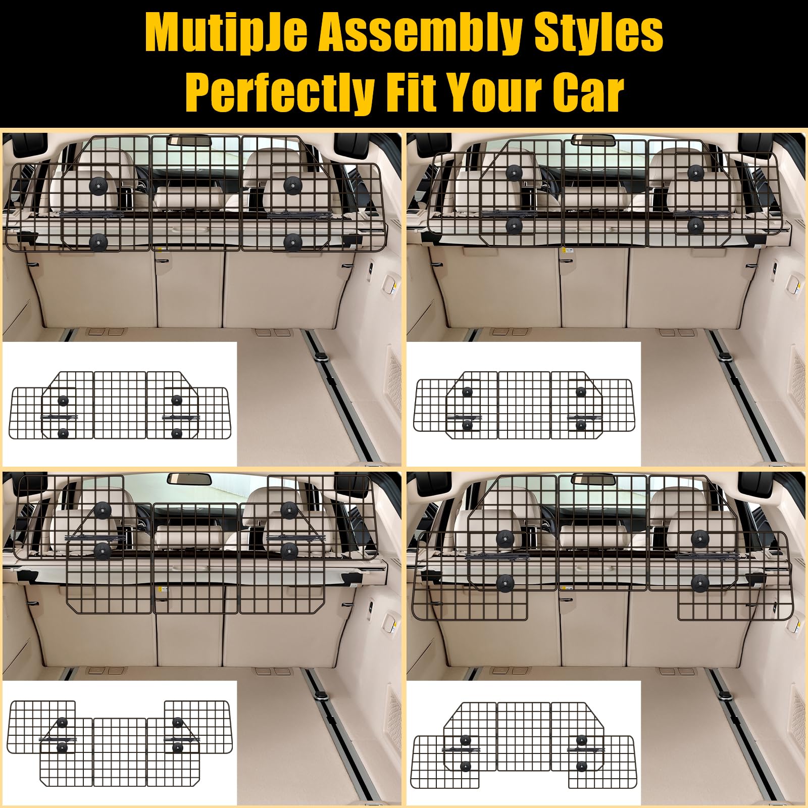 Gtongoko adjustable-length barrier adapts from 36.6 to 60.6 inches.