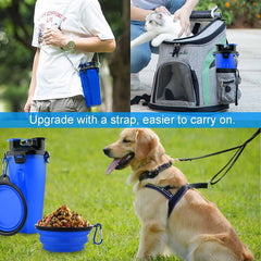 Guardians 2in1 pet container with water and food chambers for organized outdoor meals