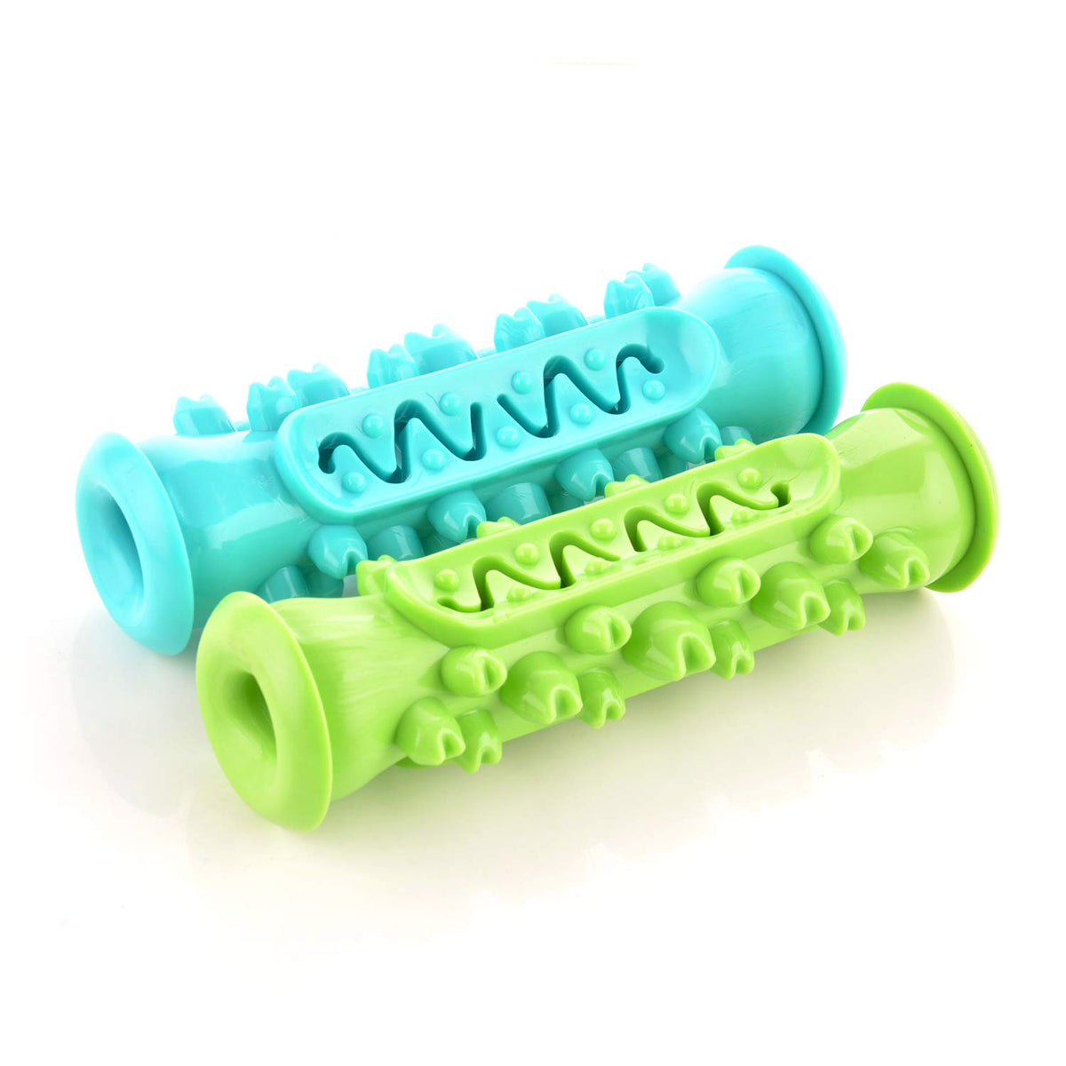 Guardians dog toothbrush toy front view promoting dental cleaning for aggressive chewers