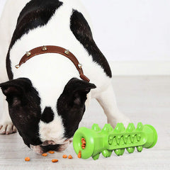 Guardians dog toothbrush toy side view shows dual-color design for versatile grip