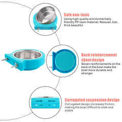 Guardians dual-bowls set with plastic fixed and metal bowls for versatility.