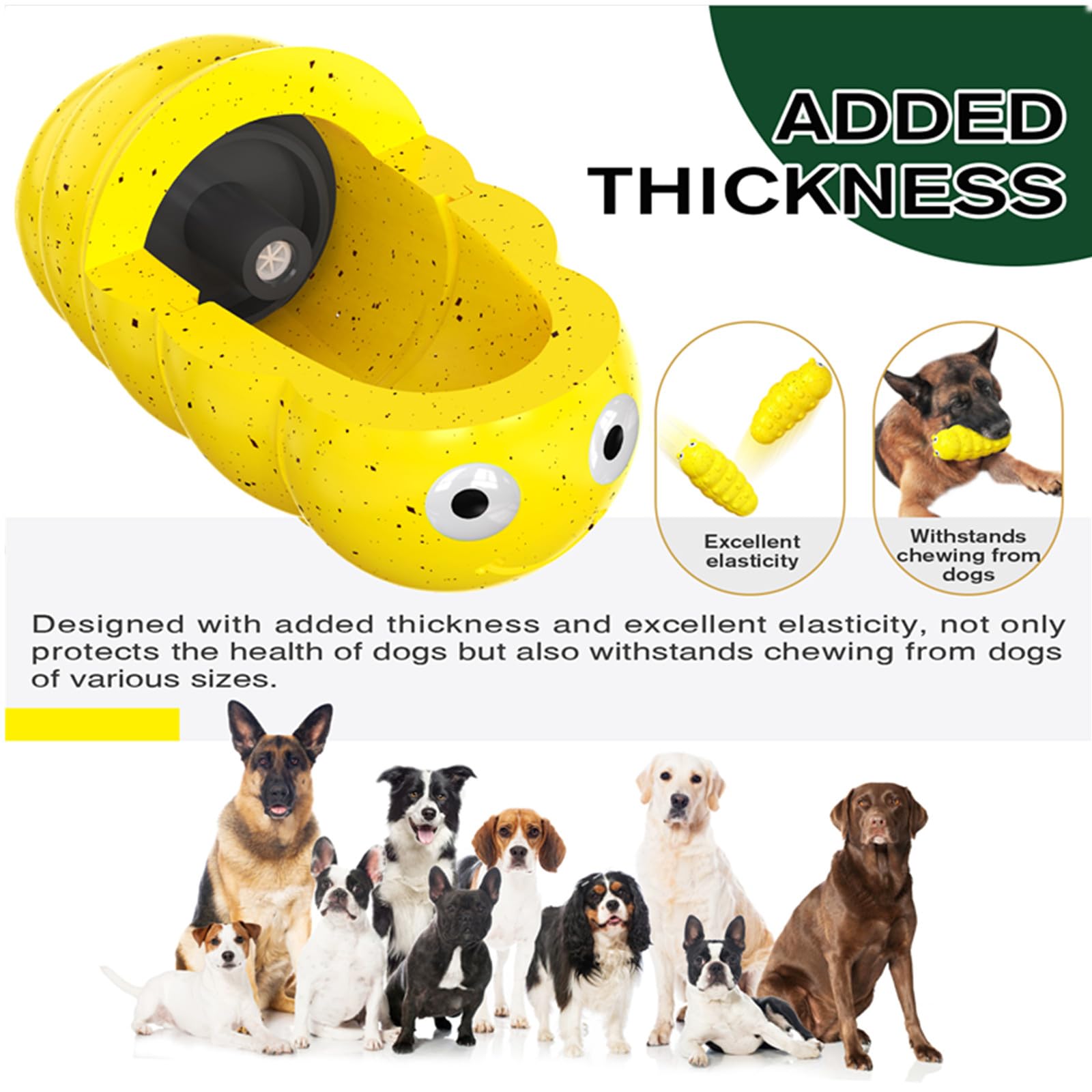 GUIASIPULE large medium breed chew toy supports safe long-lasting chewing.