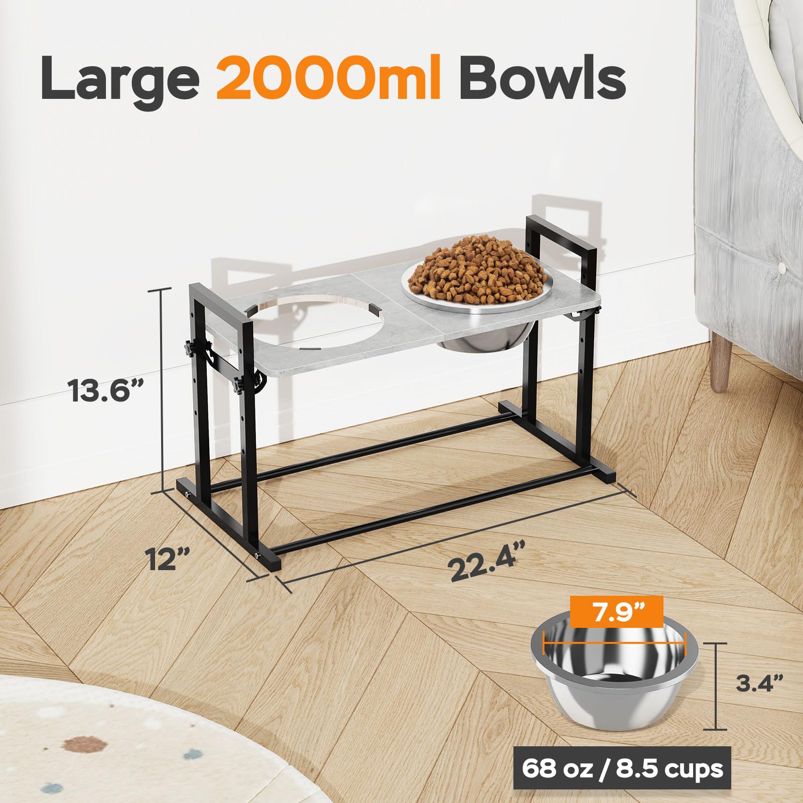 GUIBUKEYAN noiseless silicone paddings reduce bowl noise and prevent sliding.