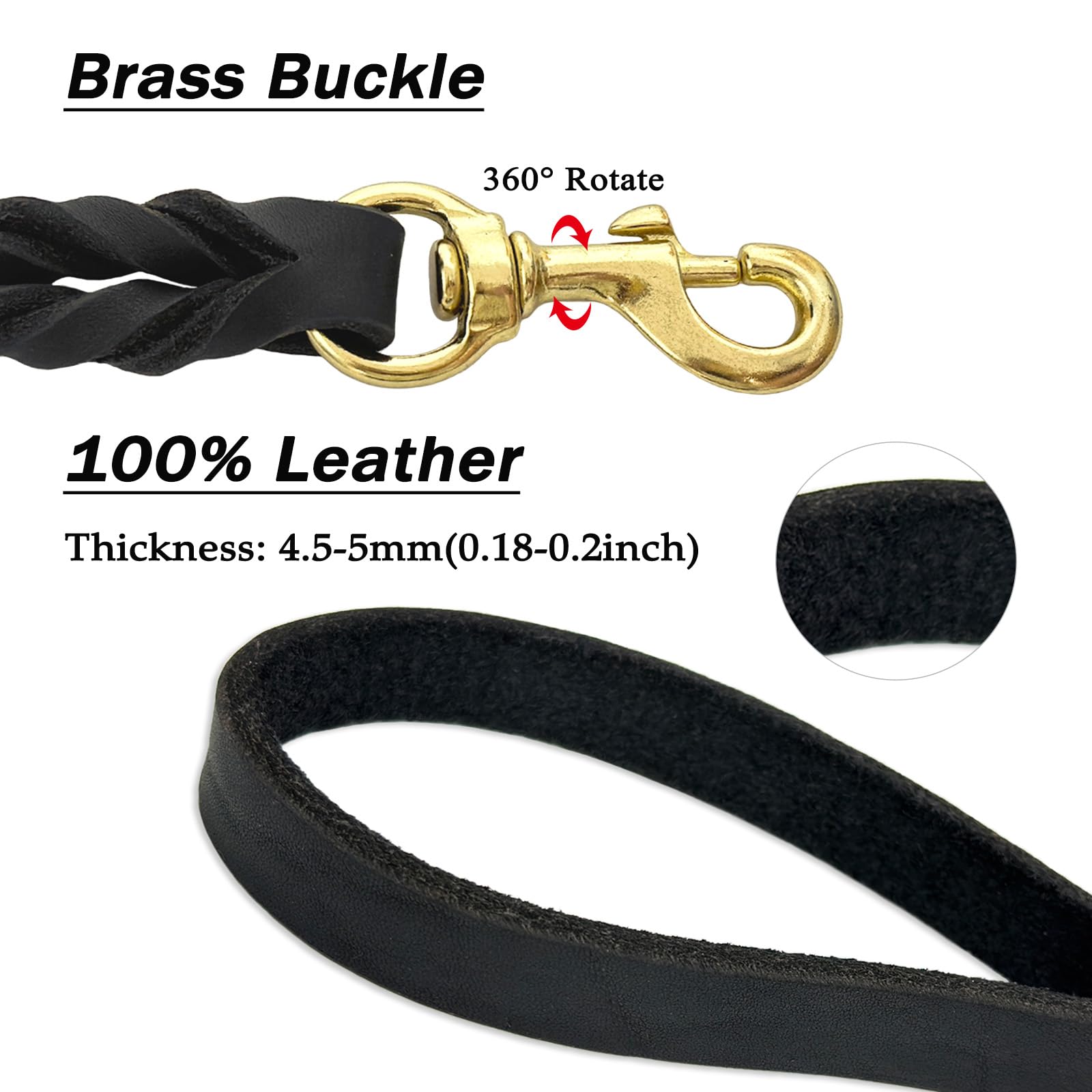 Guiding Star leash walking 8ft half-inch length ideal for everyday control.