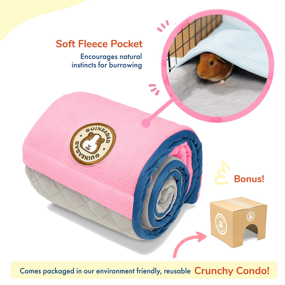 GuineaDad waterproof bottom protects cages from spills and dampness.