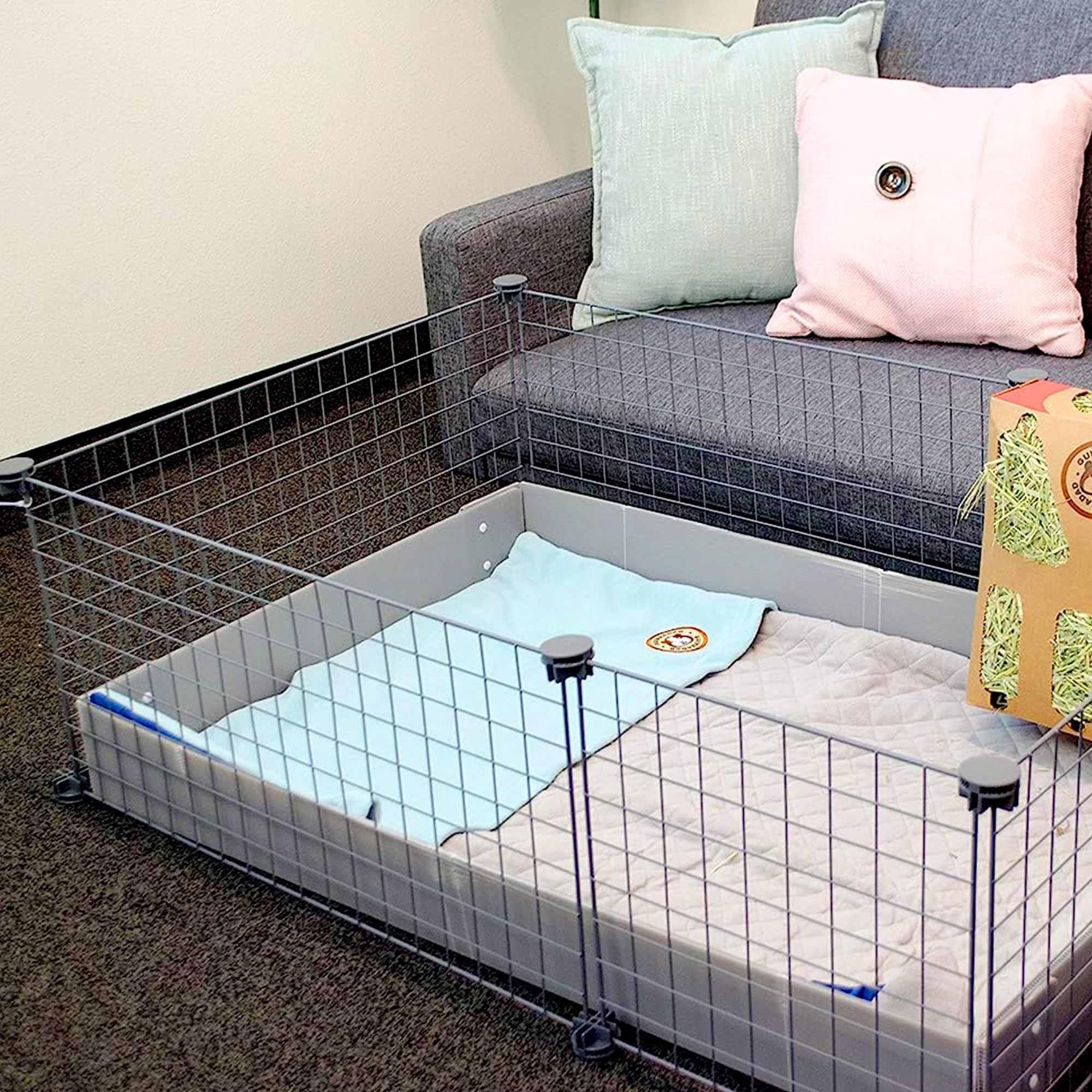 GuineaDad Original crunchy condo packaging adds a burrow-friendly play space