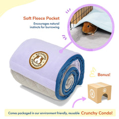 GuineaDad soft fleece surface supports comfortable resting and play