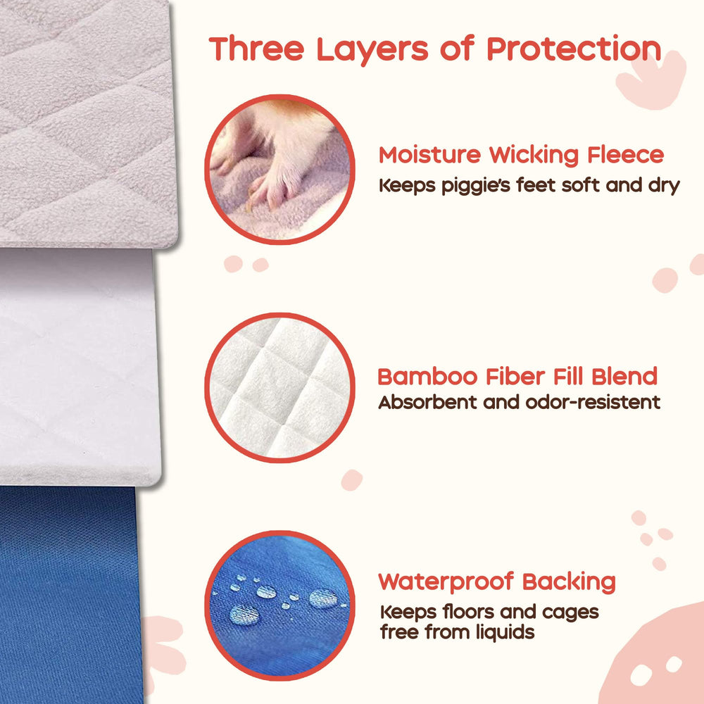 GuineaDad Original waterproof bottom protects surfaces from moisture